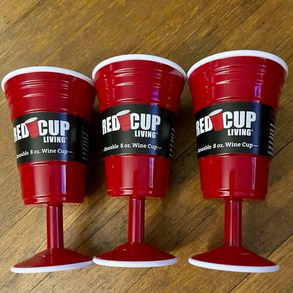 Red Cup Living ~ 8 oz. Wine Cups ~ NEW! - Picture 4 of 4